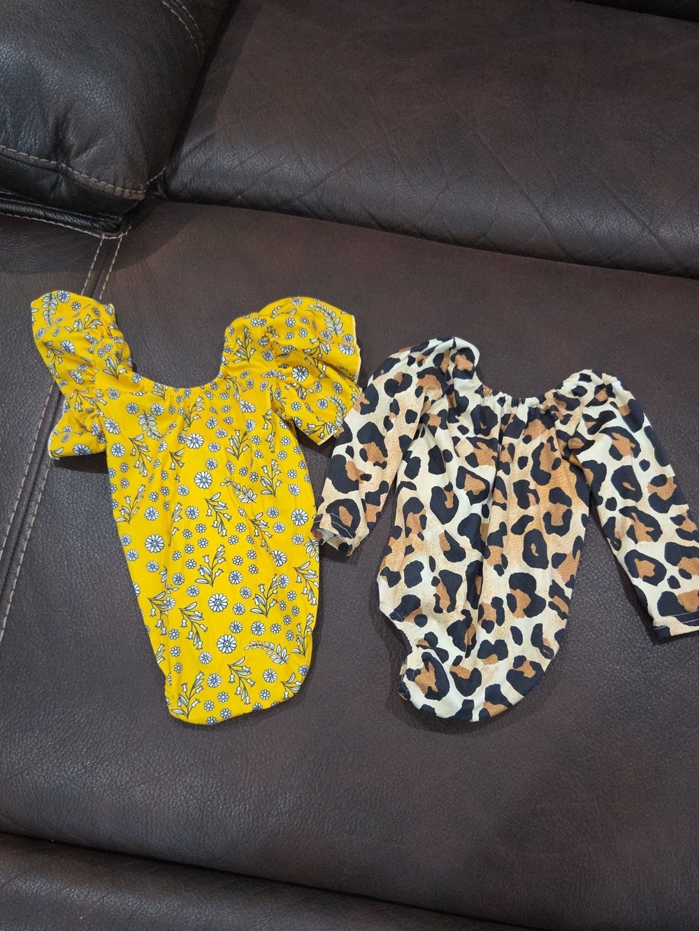 Castle Rose Boutique Size 9-12 Kids Yellow Floral Puff-Sleeve One-Piece Swimsuit